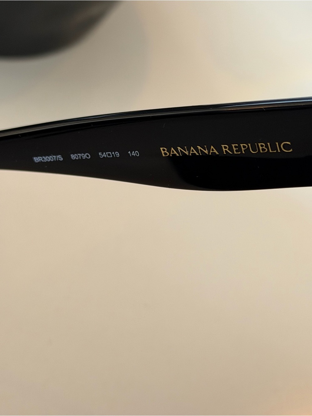 Banana Republic Black Sunglasses with Gradient Gray Lenses - Picture 2 of 4